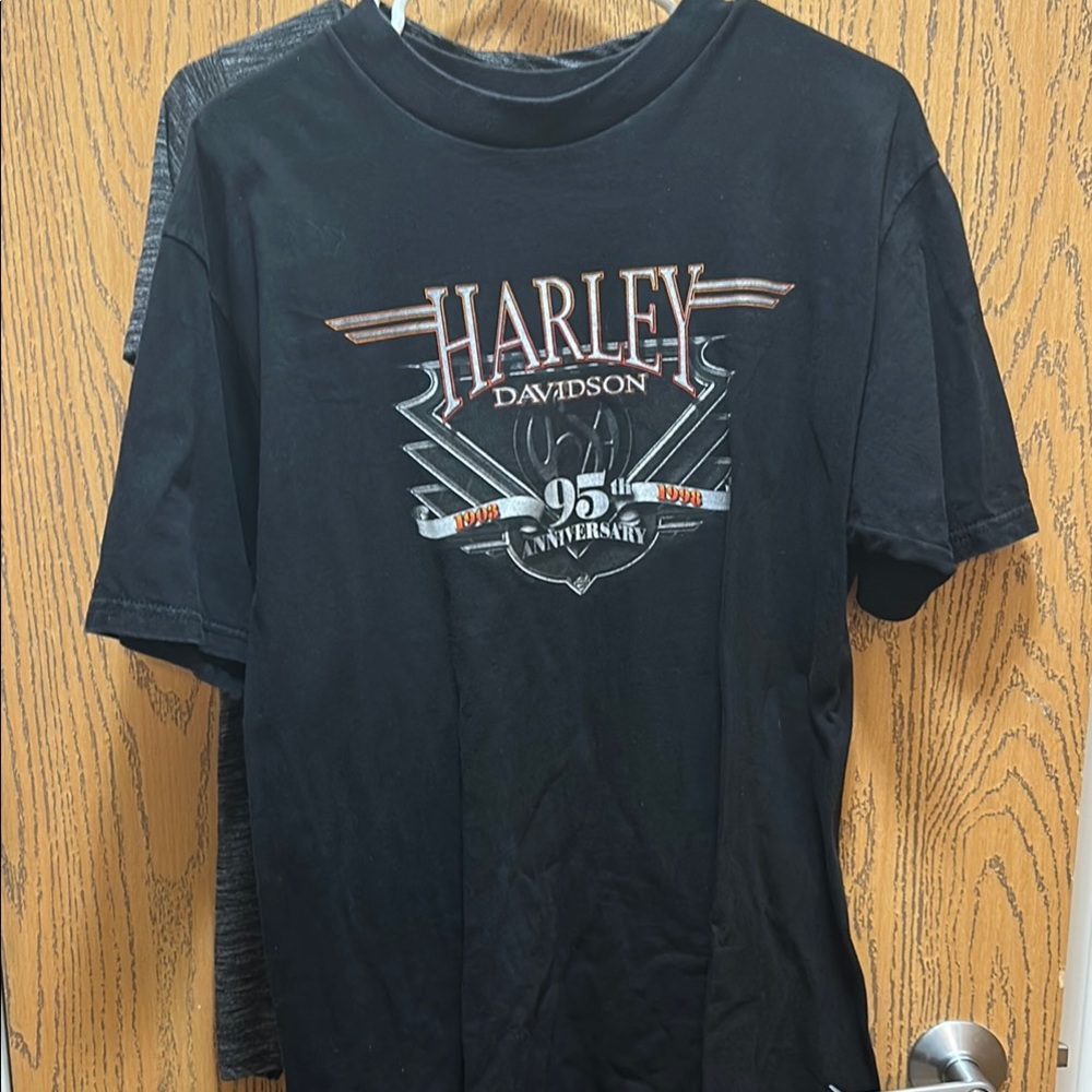 VINTAGE HARLEY DAVIDSON 95th ANNIVERSARY. MENS Large